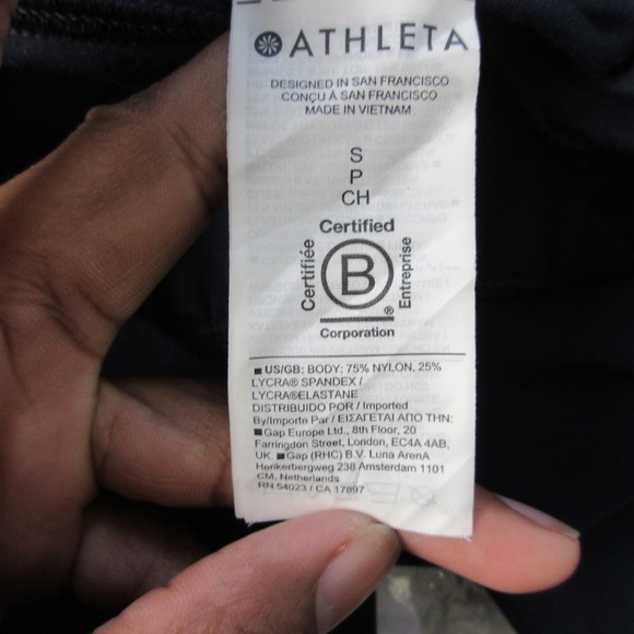 Athleta Salutation Jogger Women S Navy Blue High Rise Pockets Lounge Yoga 278 - Picture 4 of 11